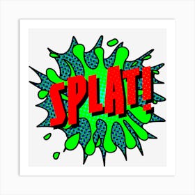 Splat Art Print