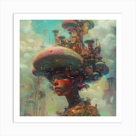 Futuristic City 8 Art Print