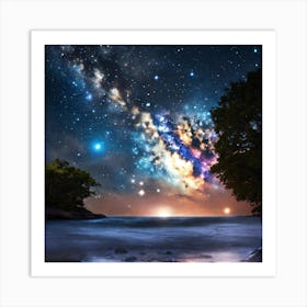 Starry Night Sky Art Print