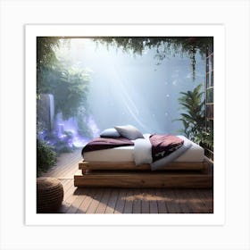 Bedroom In The Jungle Art Print