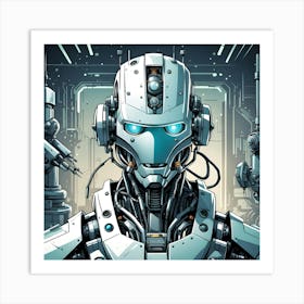 Robot Construction Art Print