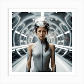 Futuristic Woman 118 Art Print