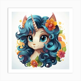 Unicorn Girl Art Print