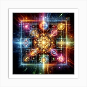 Quantum Grid Art Print