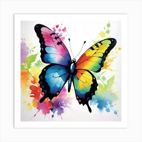 Colorful Butterfly 81 Art Print