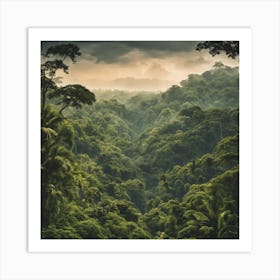 A View Of Tropical Forests And Jungle Art Print