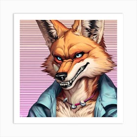 Foxes 1 Art Print