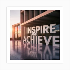 Inspire And Achieve 1 Art Print