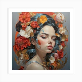 Flower Girl Art Print