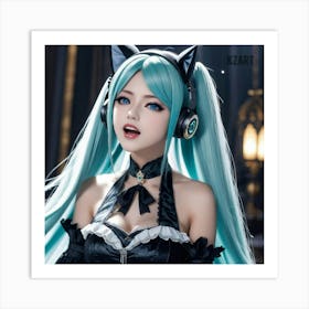 Anime Cosplay Art Print