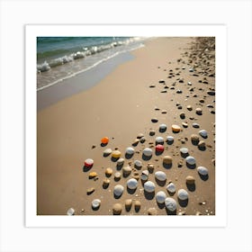 Beach Rocks Art Print