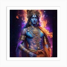 Lord Krishna Art Print