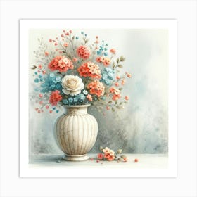 Flowers In A Vase 6 Art Print