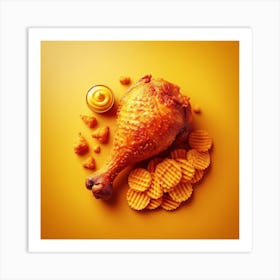 Chicken Food11 Art Print