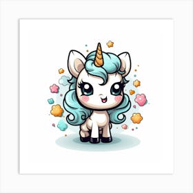 Cute Unicorn 94 Art Print