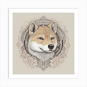 Shiba Inu 35 Art Print