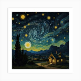 Starry Night 3 Art Print