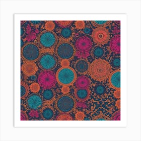 Flower pattern 33 Art Print