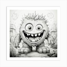 Monster Illustration 1 Art Print