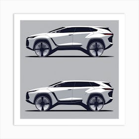 Hyundai Suv Concept Art Print