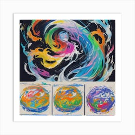 Three Dimensional Painting Art Print