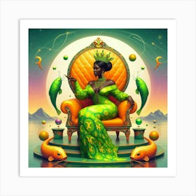 Queen Of Fishes Art Print