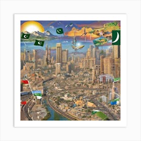 Pakistan City Art Print