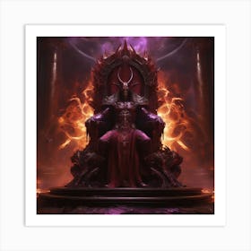 Throne Of Fire Art Print