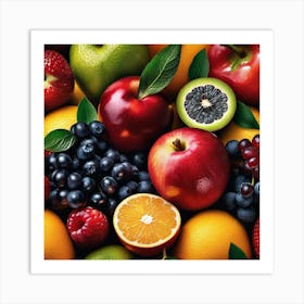 Variety Of Fruits 1 Art Print