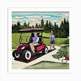Golf Cart 4 Art Print