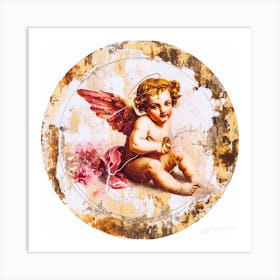 Valentines Vintage - Cupid Me Art Print