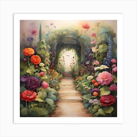 Garden Path 17 Art Print