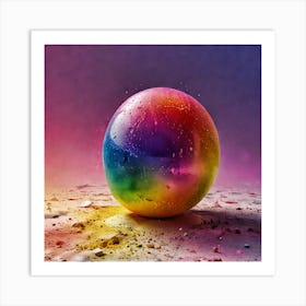 Rainbow Ball Art Print