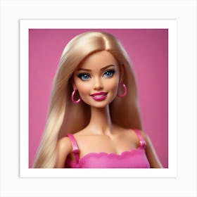 Barbie Doll smiling Art Print