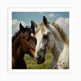 Default Horse Love Art Print 2 Art Print