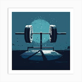 Barbell Art Print