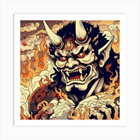 Oni S Wrath 3 Art Print