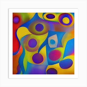 Painted Shapes Art Print