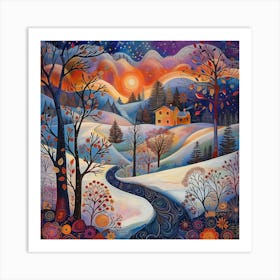 Winter Landscape 8 Art Print