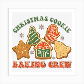 Christmas Cookie Baking Crew Art Print