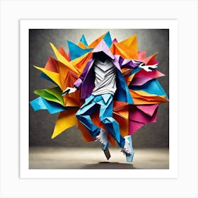 Origami Dancer 91 Art Print