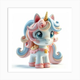 Unicorn Figurine 22 Art Print