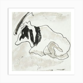 Cow Laying Down Art Print