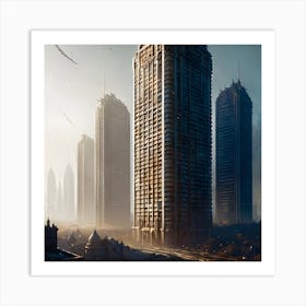 Futuristic Cityscape Art Print