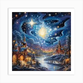 Christmas Star Art Print