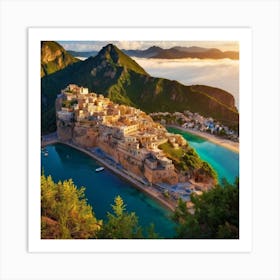 Sunset In Sicily 2 Art Print