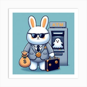 Atm Bunny 1 Art Print