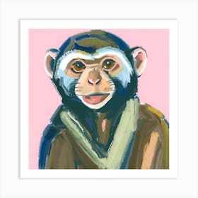 Capuchin Monkey 01 Art Print