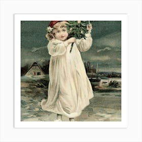 Vintage Christmas 7 1 Art Print