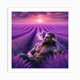 Lavender Field Art Print